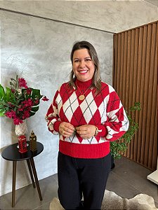 Blusa em Padronagem Losango - BIAMAR 11493