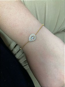 PULSEIRA GOTA  GOLD ZIRCONIA ALICIA