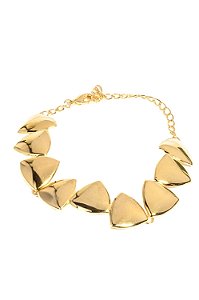 Pulseira Triângulo Invertido com Banho em Ouro 18k