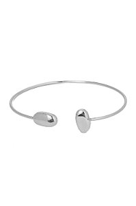 Bracelete Bruna com Banho em Ródio Branco