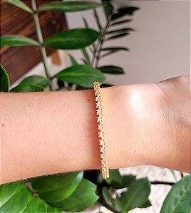 BRACELETE LUXURY STARS CRAVEJADO CRISTAL