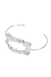 Bracelete Oasis com Banho em Ródio Branco
