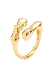 Anel Natural com Banho em Ouro 18k