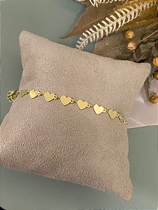 PULSEIRA CORAÇÃO B OURO