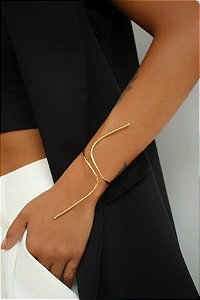 BRACELETE LISO DUAS PONTAS GOLD