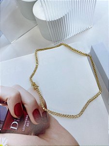 COLAR CHOKER ZIRCONIA GOLD LYRA