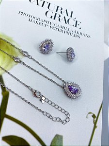 CONJUNTO GOTA TANZANITA DIAMOND JOJO