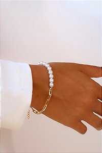 PULSEIRA PEROLAS E ELOS GOLD