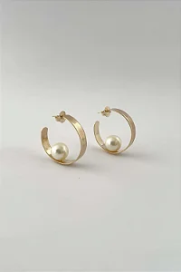 ARGOLA CHAPA PEROLA GOLD