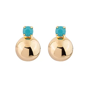 BRINCO ESFERA AGATHA GOLD