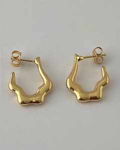 BRINCO ARGOLA DERRETIDA DOURADO