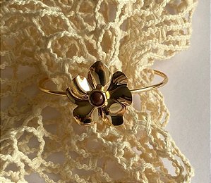 BRACELETE ARO FINO FLOR GOLD