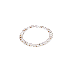 PULSEIRA MASCULINA PRATA ELOS SIMPLES 9mm