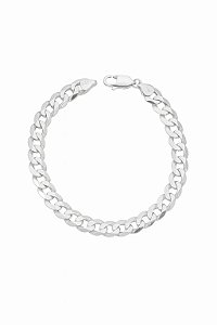PULSEIRA MASCULINA PRATA ELOS SIMPLES 9mm