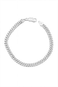 PULSEIRA PRATA MASCULINA ELOS DUPLOS 6MM