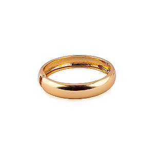 Pulseira Bracelete Clássico Liso Dourado