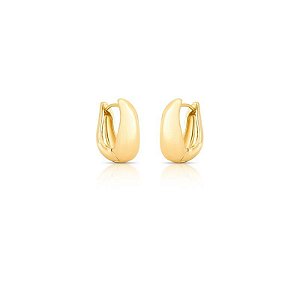 ARGOLA CURVA OVAL E LISA