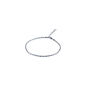 PULSEIRA ZIRCONIA BAGUETE PRATA