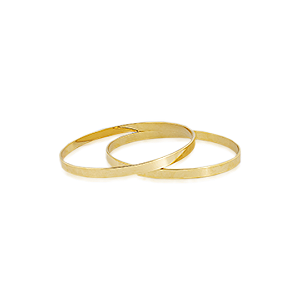 DUPLA DE BRACELETES KIARA GOLD