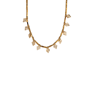 COLAR VALERIA PEDRA HEMATITA