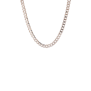 CORRENTE MASCULINA PRATA ELO SIMPLES