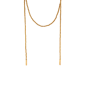 Colar Cordão Fio Marroquino bege