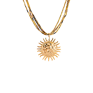 COLAR SOL FERNANDA HEMATITA