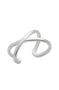 Piercing Fake Mini Trançado com Banho em Ródio Branco