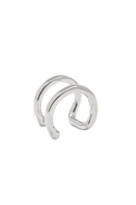 Piercing Fake Duplo Básico com Banho em Ródio Branco