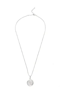 Colar São Bento com Banho em Ródio Branco