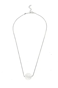 Colar São Bento Madrepérola com Banho em Ródio Branco