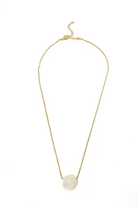 Colar Nossa Senhora Madrepérola com Banho em Ouro 18k