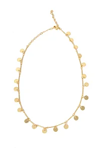 Choker Medalhinhas Soltas com Banho em Ouro