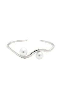 Bracelete Organic Pérola com Banho em Ródio Branco