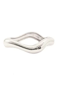 Bracelete Organic Click com Banho em Ródio Branco