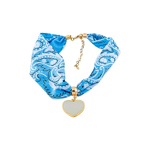 COLAR BANDANA AZUL KARINA