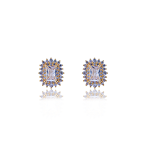 BRINCO RETANGULO CRAVEJADO