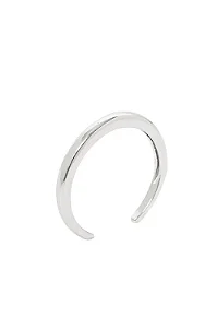 Anel Basiquinho com Banho em Ródio Branco