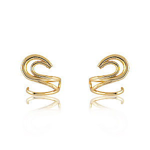 Brinco Ear Cuff Orgânico Fino