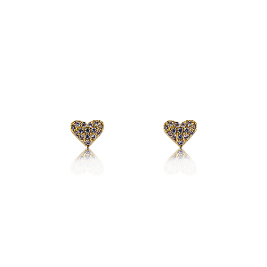 BRINCO MINI CORACAO CRAVEJADO