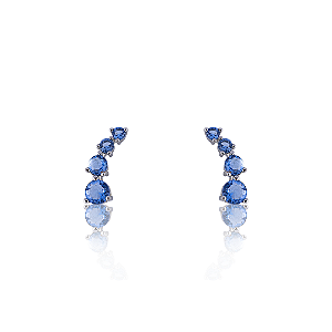 BRINCO EAR CUFF AZUL DIAMOND