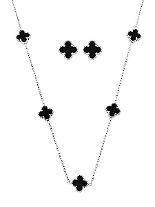 Conjunto Colar e Brinco Inspiração Vg. Com Elos