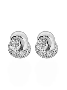 Brinco Folheado a Ouro 18k e Prata Cravejado e Lisos