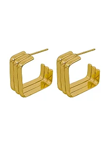 Brinco Argola Três Fios Lisos
