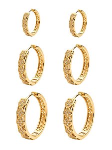 Trio de Brinco Argola
