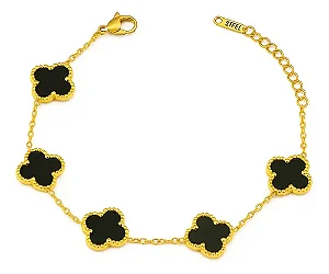 Pulseira 5 Trevos Aço