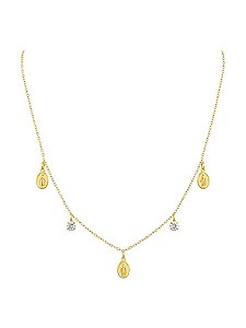 CHOKER NOSSA SENHORA DE FATIMA GOLD