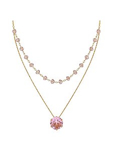 COLAR DUPLO ROSA