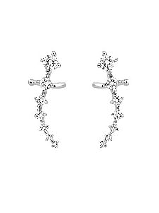Brinco Ear Cuff Cravejado
