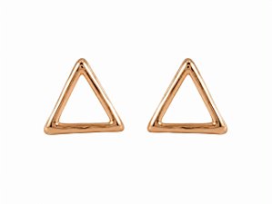 brinco mini triangulo vazado